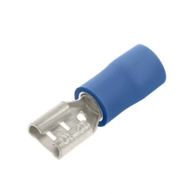 Image of Unicrimp Qcrimp Pre Insulated Terminal Female Push On Blue 4.8mm X 0.8mm Qbpo48F8