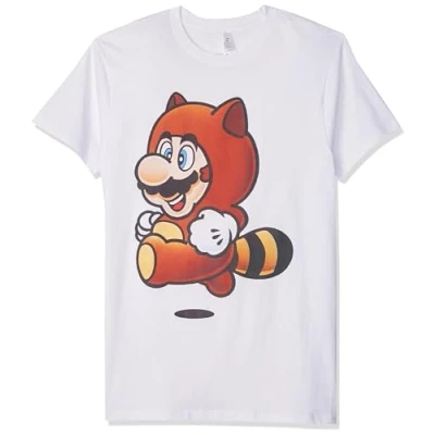 Image of Nintendo Men&#039;s Tanookie Yeah T Shirt White XL