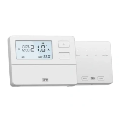Image of EPH CP4 V2 (Combipack 4) Digital Programmable Wireless RF Room Thermostat (RFRP v2) &amp; Receiver (RF1B) Works with Combi, System and Heat Only boilers (5 Year Warranty)
