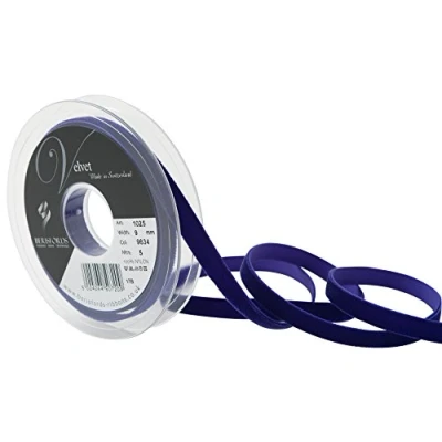 Image of Berisfords Velvet Ribbon, Violet, 10.2 x 1.5 cm