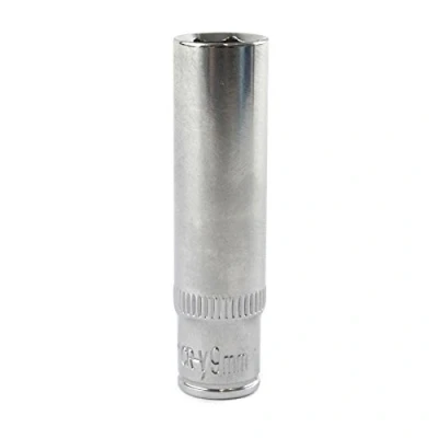 Image of 9mm 1/4&quot; Drive Double Deep Metric Socket Single Hex / 6 Sided Bergen