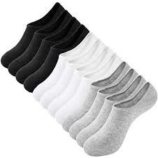 Image of Primark Trainer Socks Cotton and Elastane Sports 5 Pairs White UK 9 12 / EU 43 46