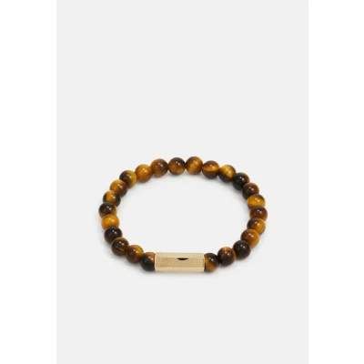 Image of Tommy Hilfiger Beads Bracelet goldcoloured/yellow/black, Men&#039;s, Size: One Size, Gold coloured/yellow/black