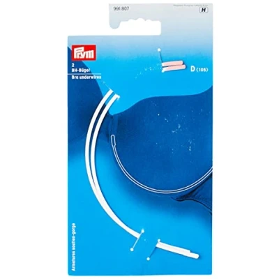 Image of Prym Women&#039;s 991807 Bra Underwires, White, 18.5 x 11.0 0.3 cm UK