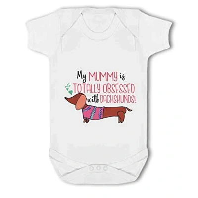 Image of My Mummy is Totally Obsessed with Dachshunds! Baby Vest