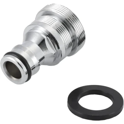 Image of Othmro 1pcs Tap Hose Connector, Threaded Faucet Adapter M28 Male, Nickel plated Brass Garden Connector for Hosepipe Fittings
