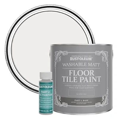 Image of Rust Oleum Purple Washable Matt Floor Tile Paint Fleur 2.5L