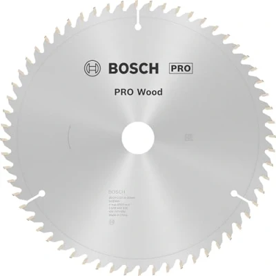 Image of Bosch 1x PRO Wood Circular Saw Blade for Corded Mitre Saws (for Softwood, Hardwood, Ø mm, Professional Accessory Saw)