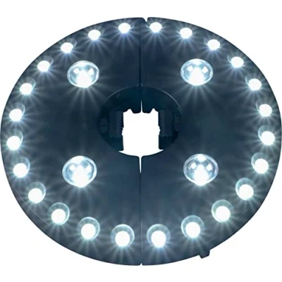 Image of Wireless Battery Powered 28 LED Umbrella Parasol Light With 3 Brightness Settings