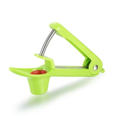Image of Cherry Pitter or Stoner, Olive red Dates pitting Device, Stoner Remover with Stainless Steel Rod and Food Grade Handle(Green)