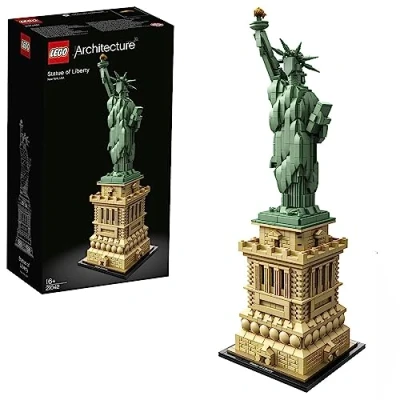 Image of LEGO Architecture Statue of Liberty Model Kit for Adults to Build, Collectable New York Souvenir Building Set, Gift Idea Women, Men, Her or Him, Home Decor, Creative Activity 21042