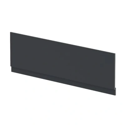 Image of nuie BPR1407 Modern Bathroom Straight Bath Front Panel and Plinth, 560 x 1795 36mm, Satin Anthracite