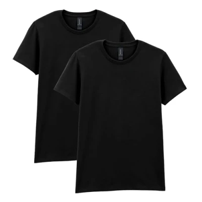 Image of Gildan Women&#039;s Heavy Cotton Adult T Shirt, 2 Pack, Black, M