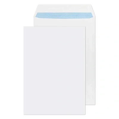 Image of Blake Purely Everyday 254 x 178 mm 100 gsm Pocket Gummed Envelopes (2086) White Pack of 500