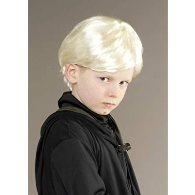 Image of Kids Draco Malfoy Style Blonde Dark Wizard Wig