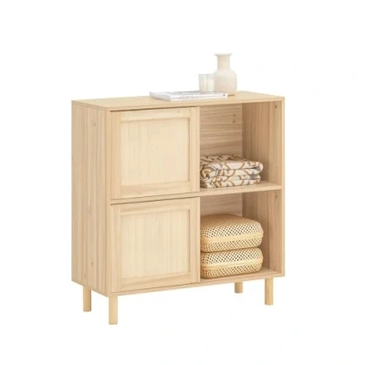 Image of SoBuy FSB87 N, Sideboard with 2 Sliding Doors, Hallway Living Room Kitchen Dining Storage Cabinet Cupboard