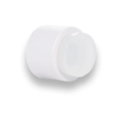 Image of EVI Herrajes Adhesive Door Stop for Wall 28 x mm White Rubber Stainless Steel Lacquered Includes Plug + Screw Mod. I 198/28 TPM NG