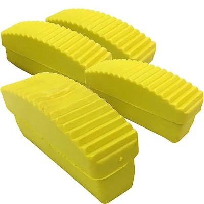 Image of Ladder Feet Step Rubber Replacement Non Slip For Aluminum Ladders 84mm x 22mm Pack of 4