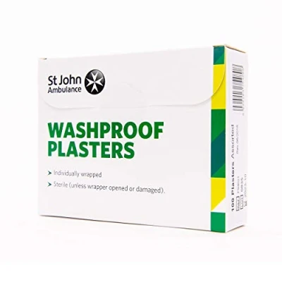 Image of St John Ambulance Assorted Washproof Plasters Pack of 100