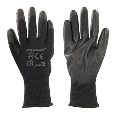 Image of Silverline Black Palm Gloves XL 10