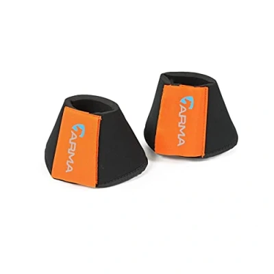 Image of Shires Arma Neoprene Over Reach Boots Orange: Cob