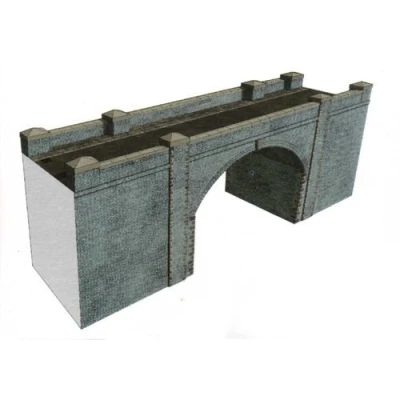Image of Superquick Blue Brick Bridge/Tunnel 1/72 OO/HO Card Model Kit