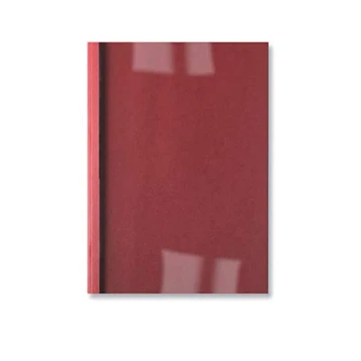 Image of GBC LeatherGrain Thermal Binding Covers, 1.5 mm, 15 Sheet Capacity, A4, Red, Pack of 100, IB451201