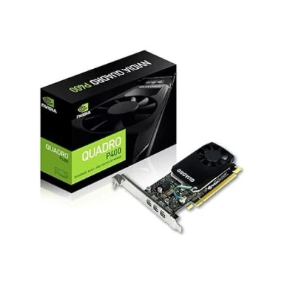 Image of Nvidia Quadro P400 2GB GDDR5 Single Slot Graphics Card 256 CUDA Cores, 64bit, 32GB/s, 3 Mini DisplayPort 1.4 Ports, 30W, PCI Express 3.0 x16 with Adapters, High &amp; Low Profile Bracket (Renewed)