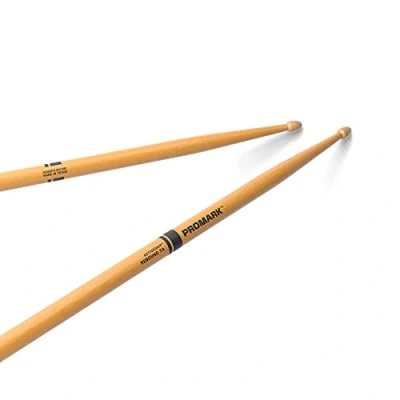 Image of ProMark R7AAGC Rebound 7A ActiveGrip, Drum Sticks, Comfortable Grip, Gets Tackier as Your Hands Sweat, Active Grip Finish, Acorn Tip, Hickory Wood, Clear, 1 Pair