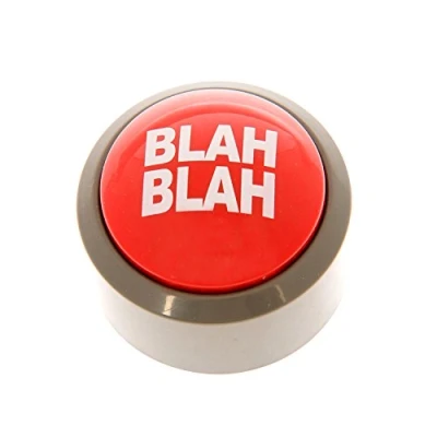 Image of Funtime Gifts SC8010 Blah Button, Red