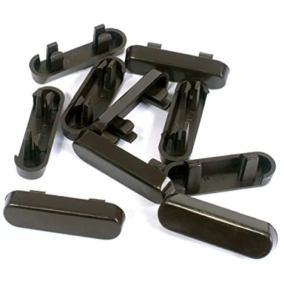 Image of JCP 10 x Brown Window Drainage Cover Caps Weep Hole Covers for UPVC Windows