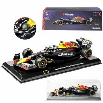 Image of HTLNUZD Bburago 2023 1/24 R19#1 F1 Alloy Racing for RedBull Team RB19#1 Verstappen Adult Die Cast Vehicles Collection Model Car
