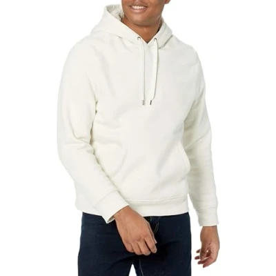 Image of Amazon Essentials Men&#039;s Sherpa Lined Pullover Hoodie, Off White, L