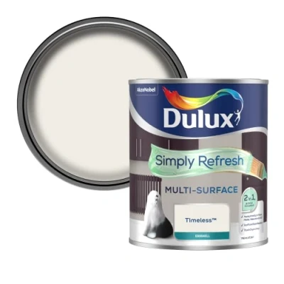 Image of Dulux Simply Refresh Multi Surface Eggsgell Paint Timeless 750ML