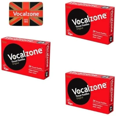 Image of Vocalzone Original 3 Pack Bundle + Free Tin Sore Throat Relief Pastilles