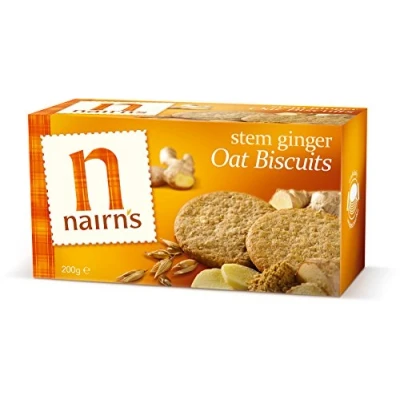Image of (Pack Of 2) Stem Ginger Wheat Free Biscuits NAIRN&#039;S OATCAKES