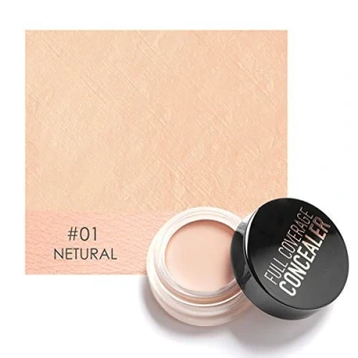 Image of Eye Concealer, Full Coverage Concealer for Dark Circles Treatment Creamy Spot Acne Correcting Concealer,Full &amp; Highly Pigmented(#1Natural)