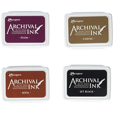 Image of Ranger Archival Mini Ink Pads Kit 2, Multi Colour,20.3 x 8.3 1.8 cm