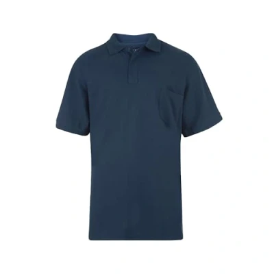 Image of KAM Menswear Mens Polo Shirts Short Sleeve Plus Size Blue 3XL