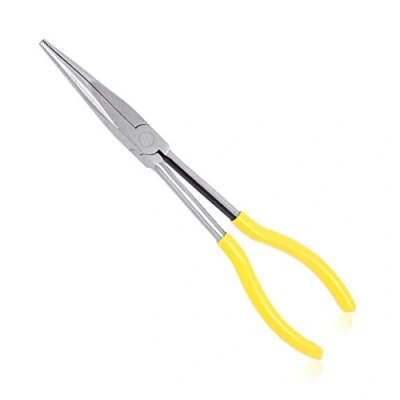 Image of SPEEDWOX 11 Inches Long Reach Needle Nose Pliers Straight Serrated Jaws