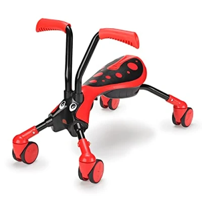 Image of Scramblebug Beetle 4 Wheel Balance Bike Trike for 1 3 Year Old Toddlers, Fold and Go, Push Ride On That Develops Your Toddler’s Motor Skills, 360 Wheels No Surface Scratches