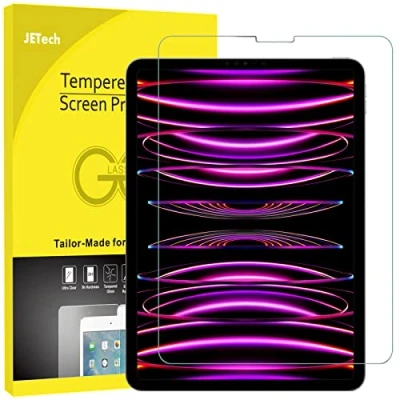 Image of JETech Screen Protector for iPad Pro 11 Inch (2022/2021/2020/2018 Model), Air 5/4 2022/2020 10.9 Inch, Face ID Compatible, Tempered Glass Film
