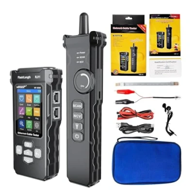 Image of NOYAFA Network Cable Tester with IP Scanner, CAT5 CAT6 Ethernet Tester, PoE Ping Test, Port Flashing, TDR Toner for RJ11 RJ45