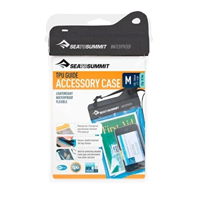 Image of Sea To Summit Unisex&#039;s TPU Guide Accessory Waterproof Case Black/Clear, Large