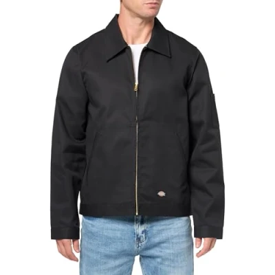 Image of Dickies Men&#039;s Unlined Eisenhower Jacket, Black, M