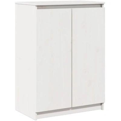 Image of vidaXL Sideboard White 60x36x84 cm Solid Pinewood