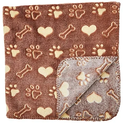 Image of Ancol Sleepy Paws Dog and Cat Comfort Blanket, Brown