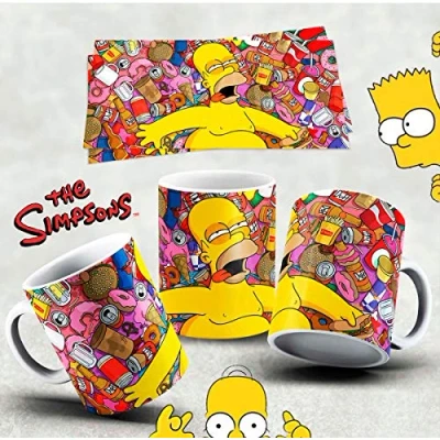 Image of Mugtime (TM) Simpsons Homer Drunk Unique Design Funny Ceramic Coffee Tea Mug Cup 11oz 330ml