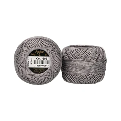 Image of Anchor Embroidery Thread, Cotton, Darkgray, Stärke 8, 82m