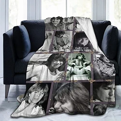 Image of YINGD Throw Blanket David Cassidy Ultra Soft air Conditioning Bed Blankets Cozy Flannel for Couch Living Room All Seasons